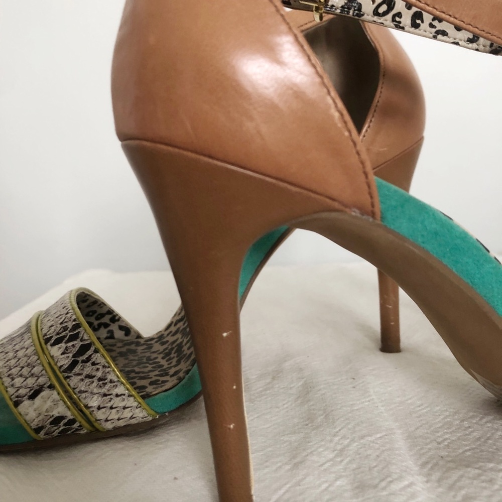 Jessica Simpson Leopard multicolour heels - Picture 10 of 11